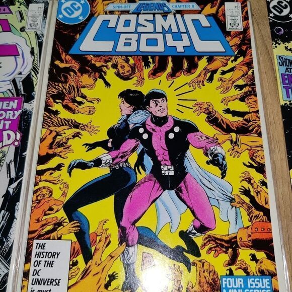 DC Legends Cosmic Boy Vintage Comic Books 1, 2, & 4 Four Mini-Series. Has some w - Picture 3 of 9